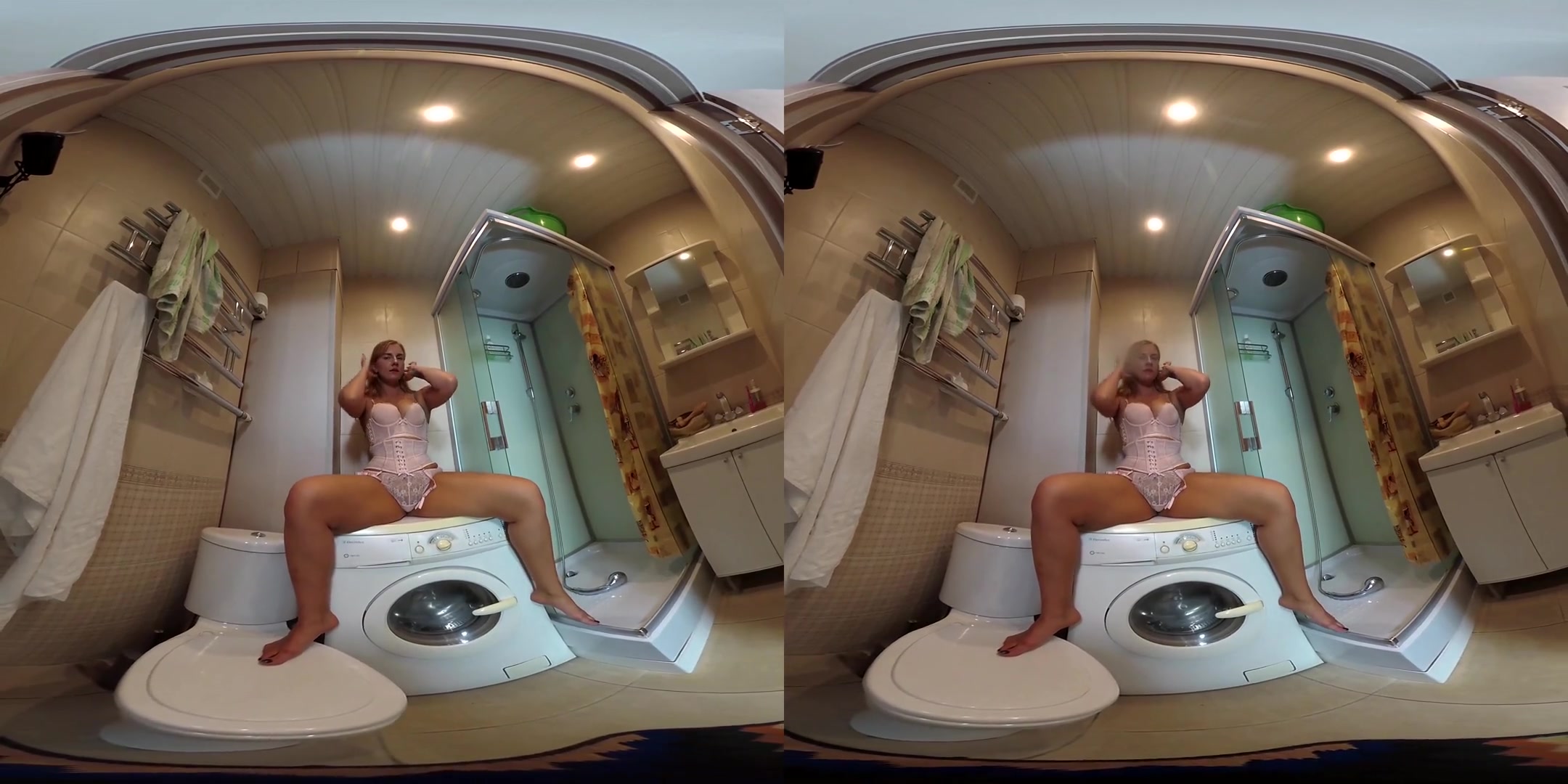 Agneta Masturbates in the Bathroom - SexLikeReal