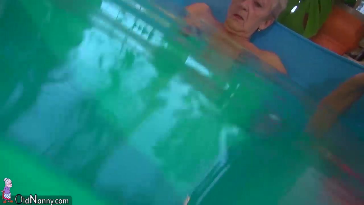 OldNanny Lesbian granny and nice woman masturbating together, water games