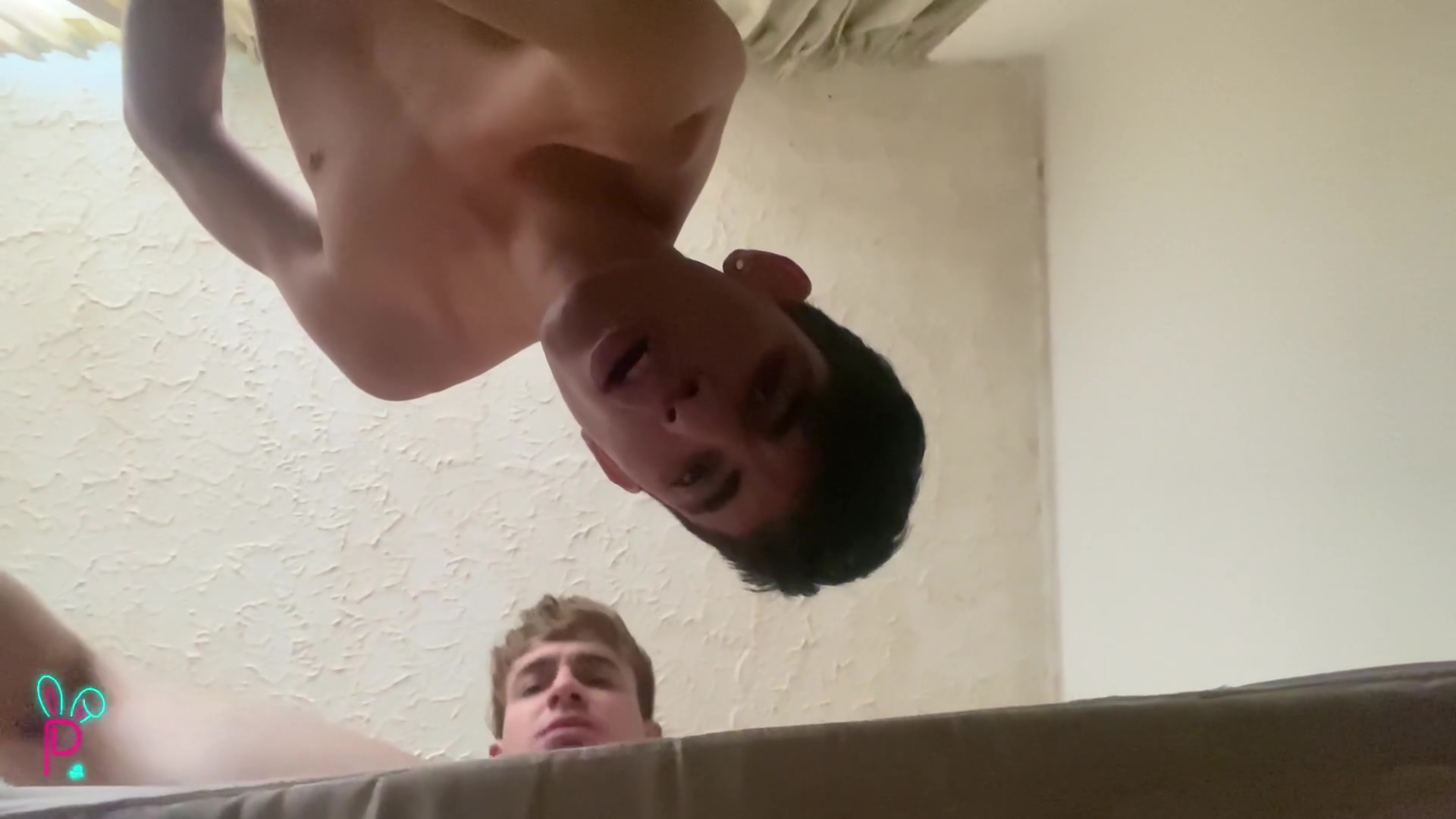 Rubbing Two Huge Colombian Cocks And Then Filling Her Ass With Cum