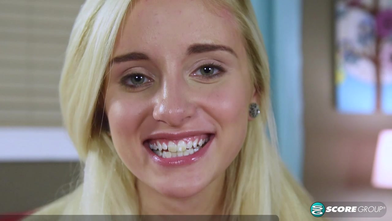 Blonde teen 18+ Naomi Woods Displays Her Tight Tanlined Body and Masturbates On-Camera - 18Eighteen