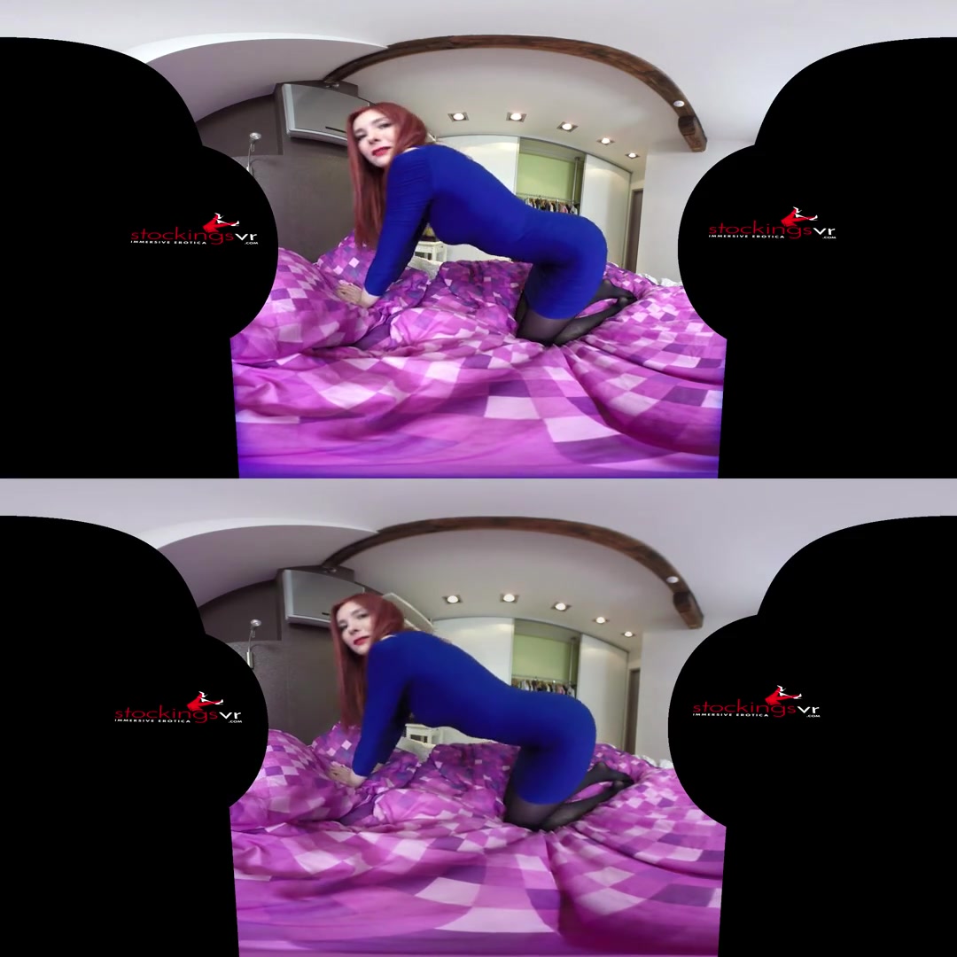 Kattie Gold in Rip My Nylons A Katy Gold Video - StockingsVR