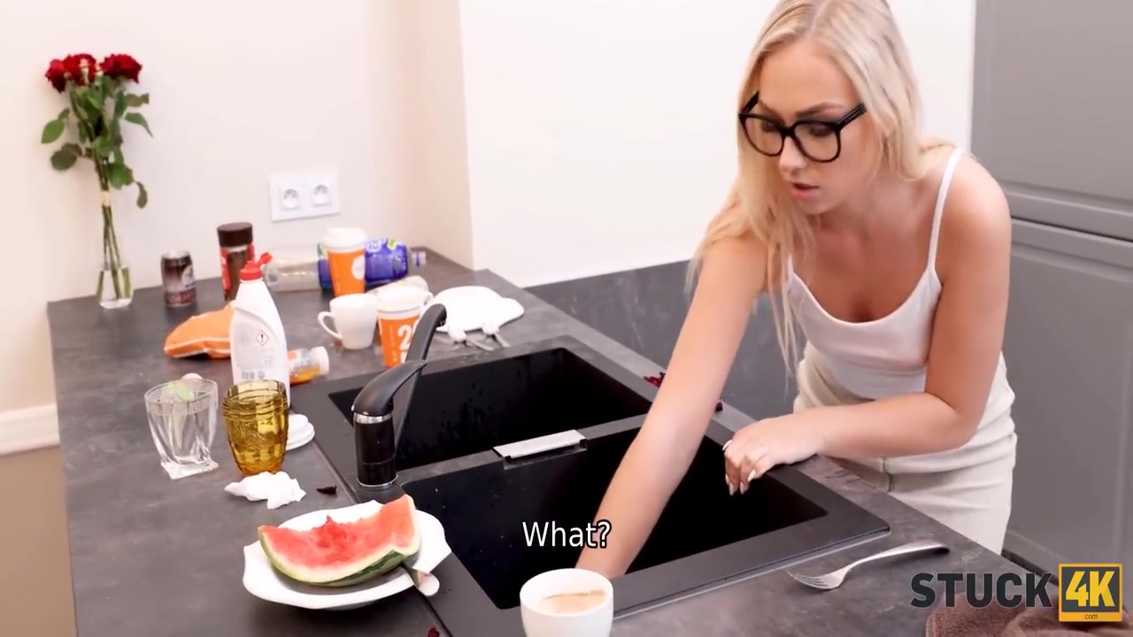 Cute Blonde With Glasses Devotes Time To Sex With Horny Friend