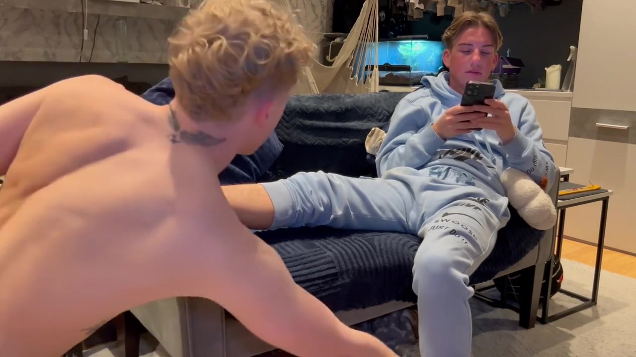 Worshipping Romeos Feet After A Long Day