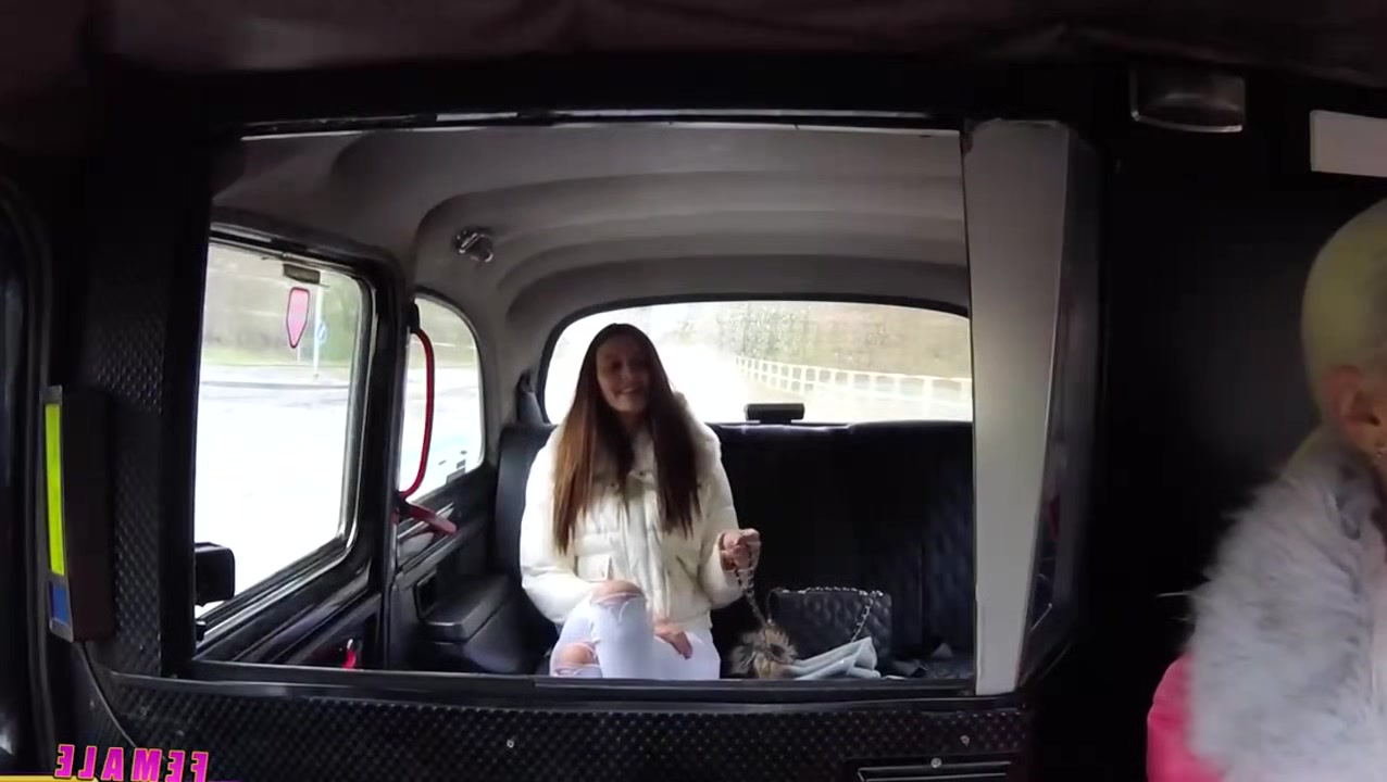 big strap on in female fake taxi