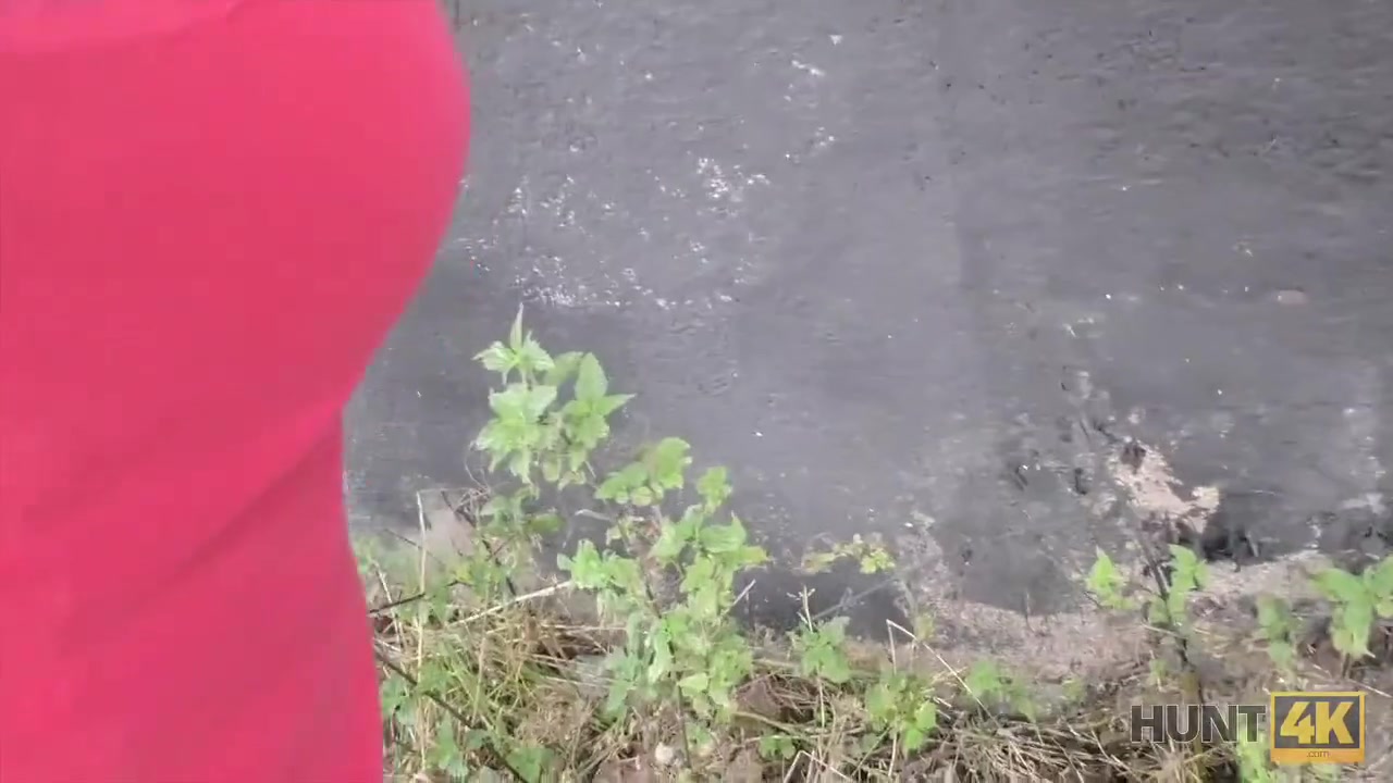 HUNT4K. Tanned brunette Liliane enjoys sex for money with stranger