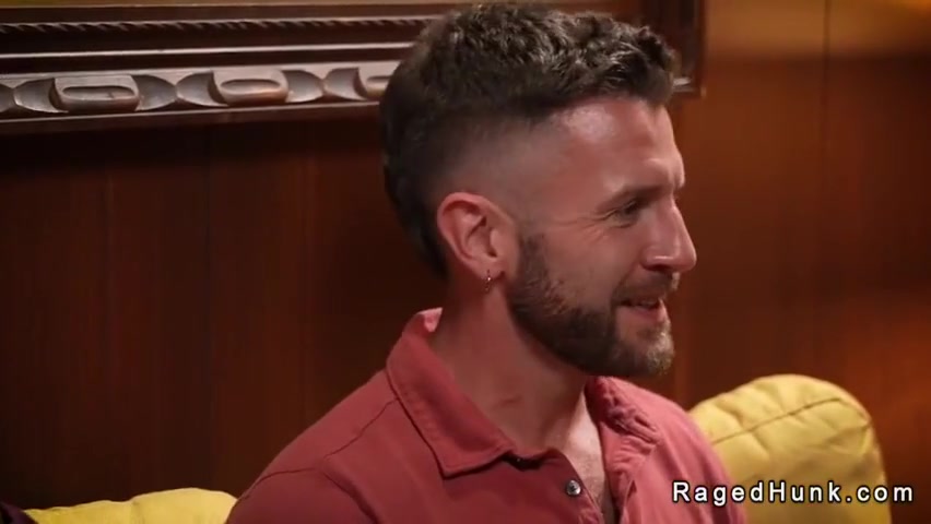 Gay Blowjob And Anal Sex On Sofa - Buck Richards