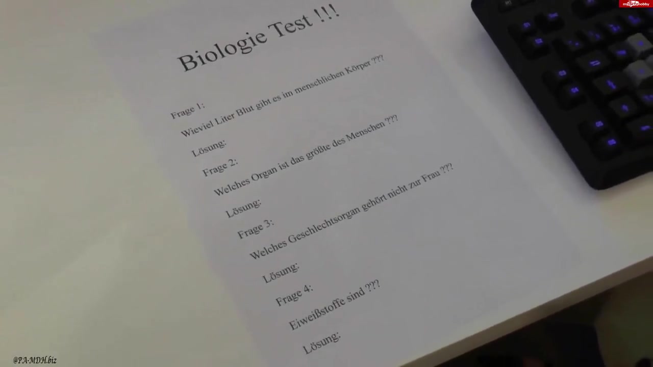 Biologie Test Extrem - Unischlampe Fickt L With Queen Paris