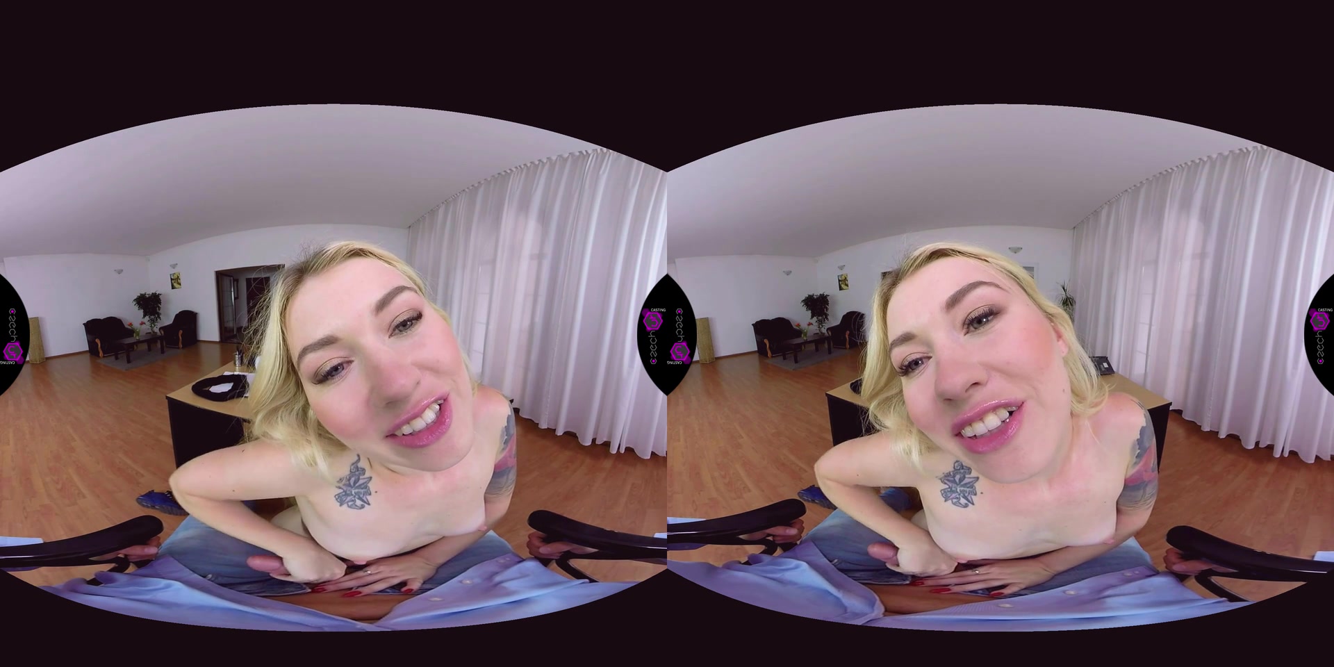 CzechVRCasting 089 Tattooed Blonde at VR Casting