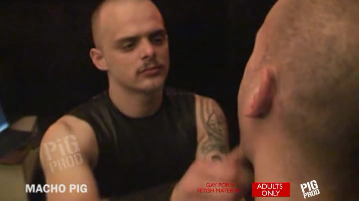 Macho skinhead rubber pig boys