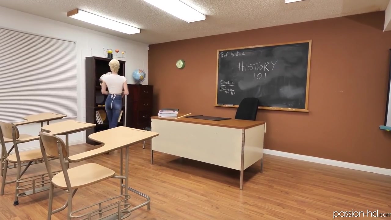Sky Blue In Is A History Teacher Masturbating