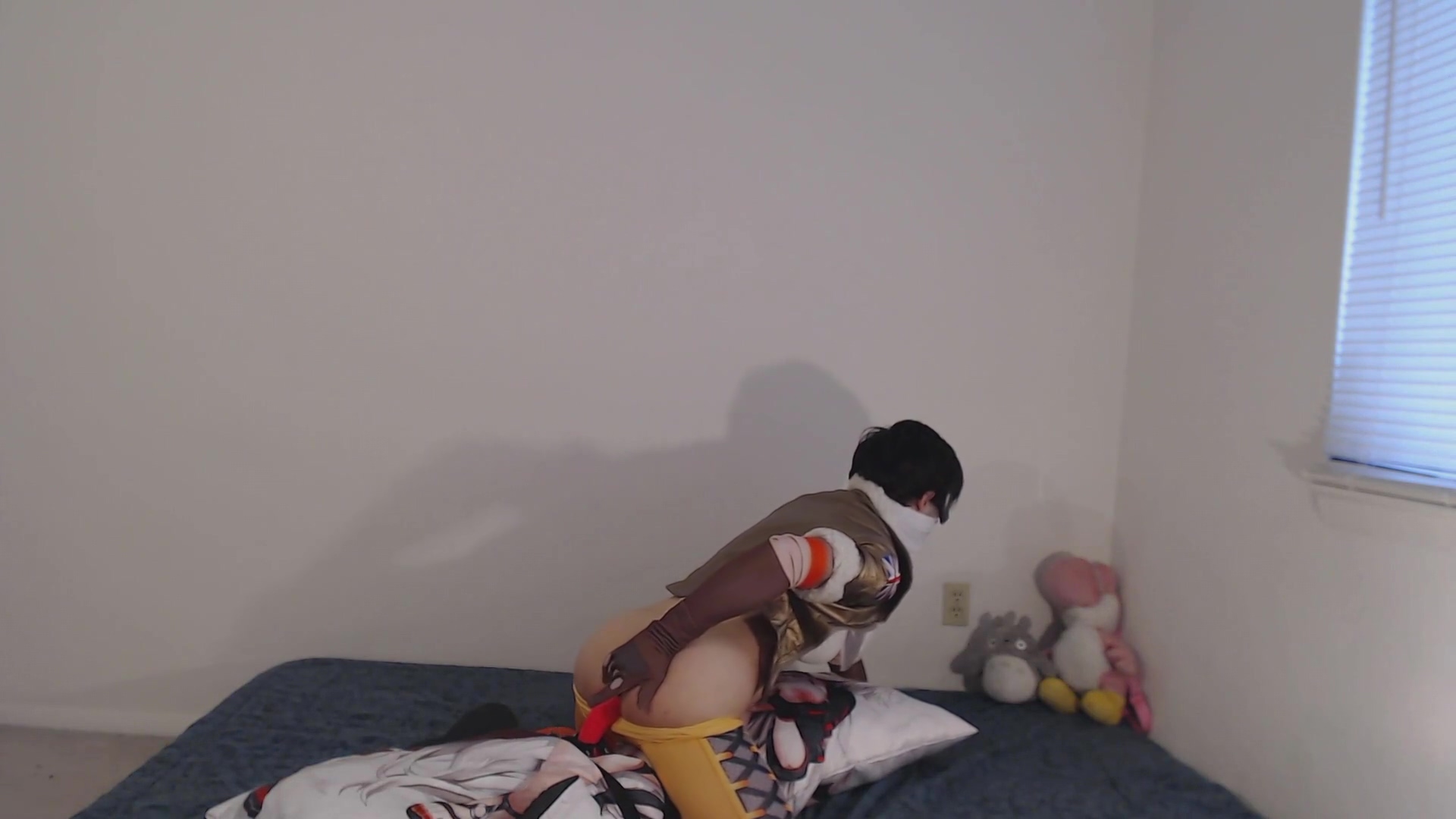 Cute Femboy Tracer Rides Show Her Cock