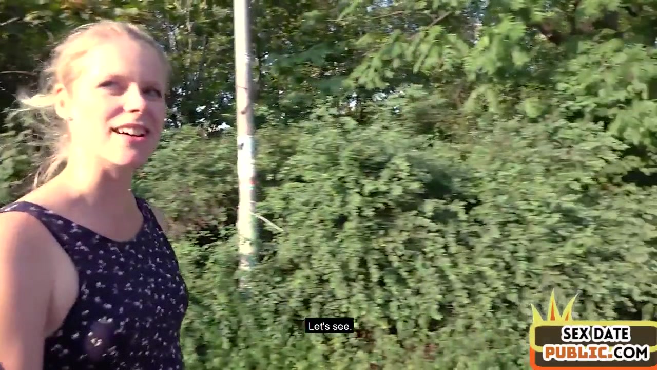 Outdoor public German amateur gets fucked by sex date