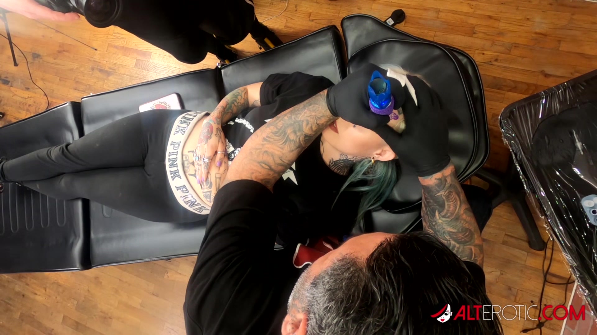 River Dawn Ink gets some new ink then gets fucked