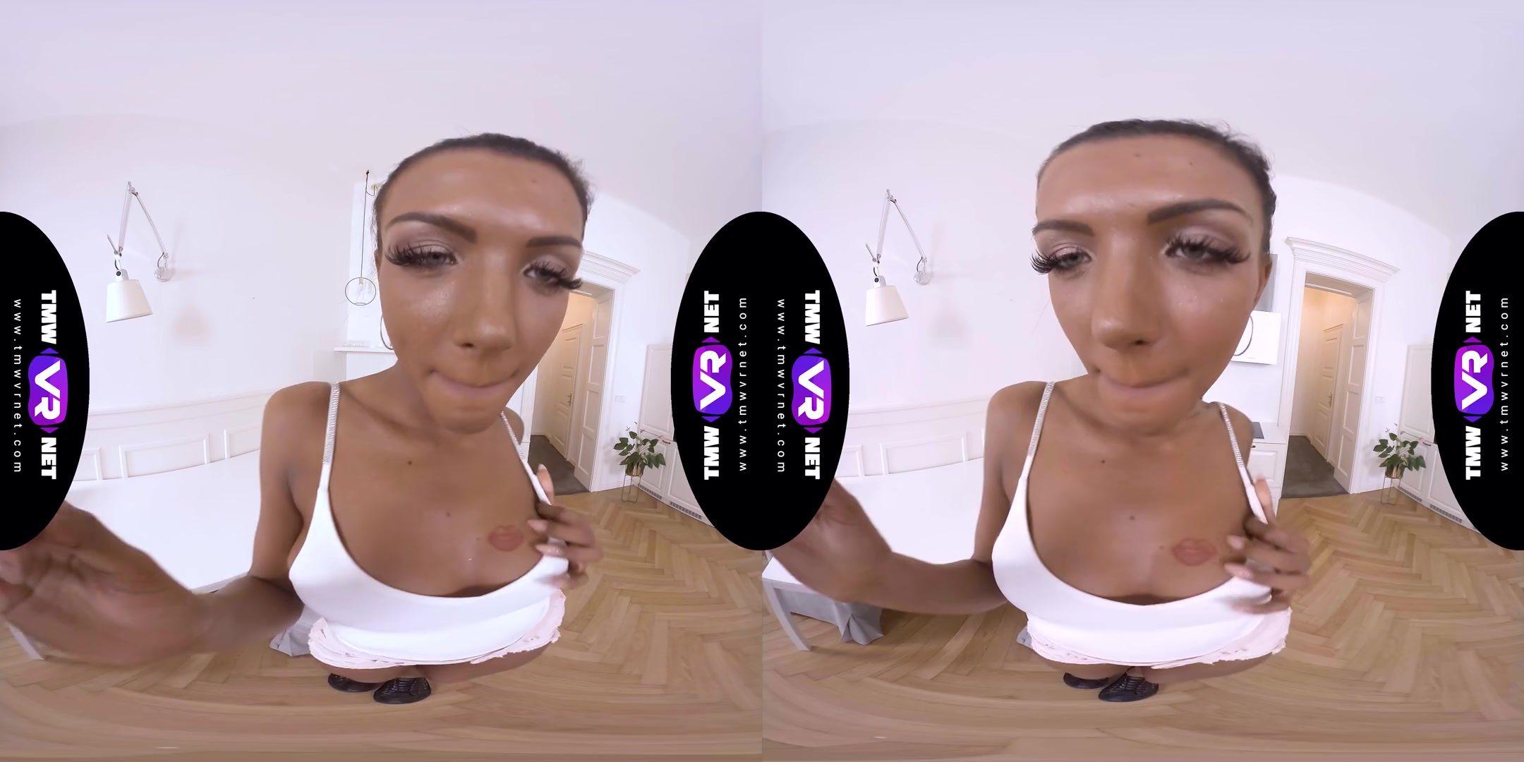 Masturbate Like You're All Alone - Super Tanned Slut Solo Masturbation VR Video