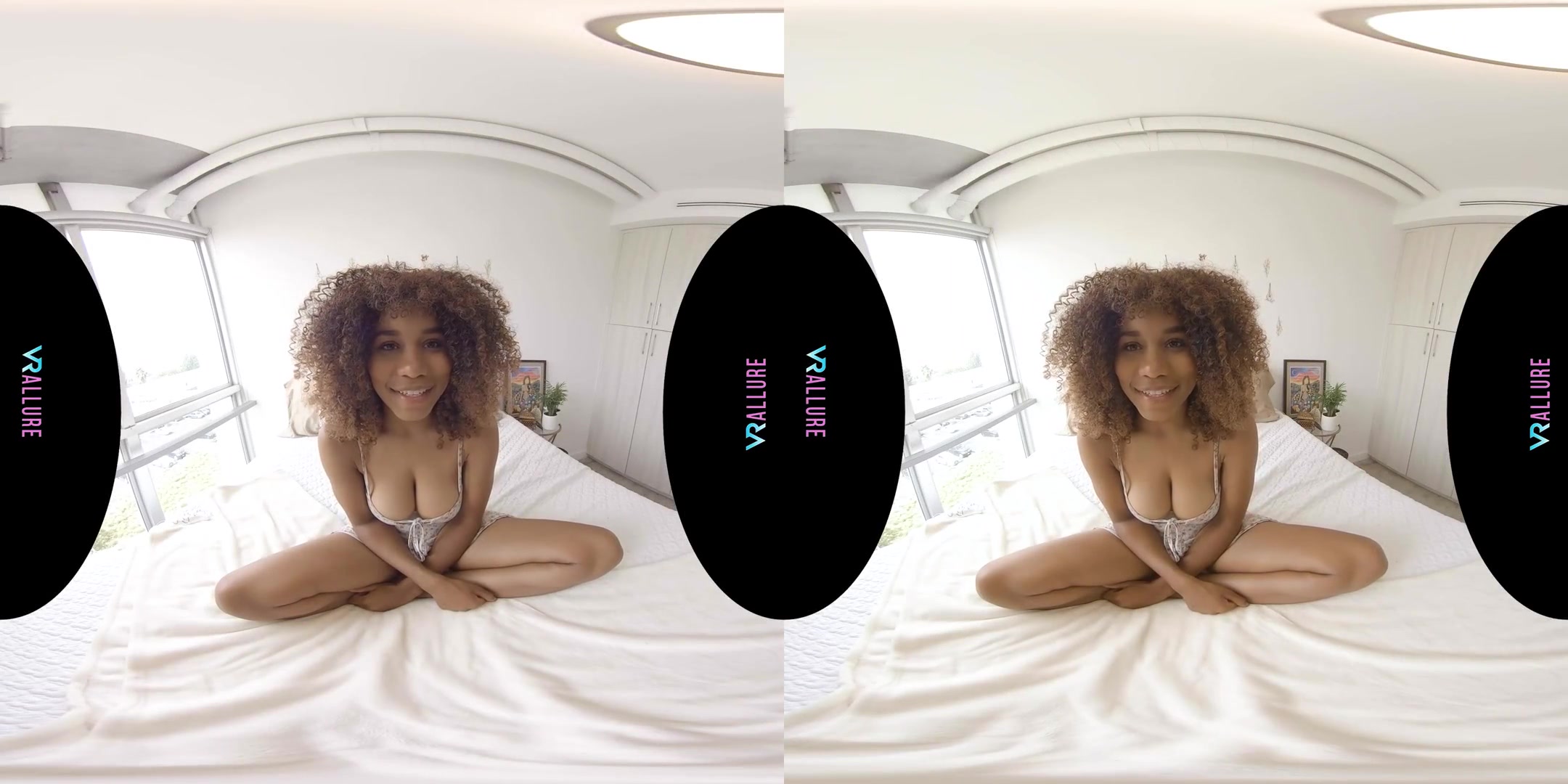 Come Hangout In My Bedroom! - Ebony Babe with Wild Hair Simulated Sex Solo
