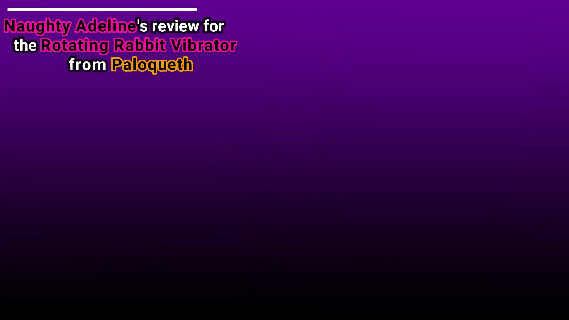 Review Rotating Rabbit Vibrator From Paloqueth Sfw - Sex Movies Featuring Naughty Adeline