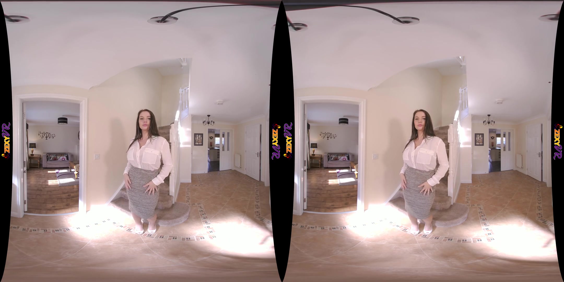 Play Before Work - Big Tits MILF Striptease - SexLikeReal