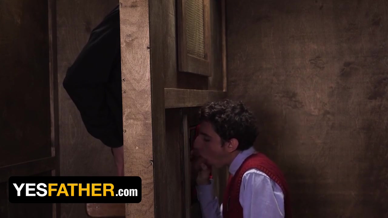 Carter Ford In Altar Boy Slobbers On Perv Priests Throbbing Dick In The Confession Booth