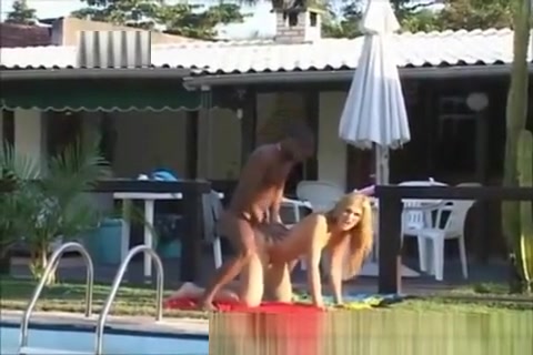 charming blonde shelady ass slammed Outdoor
