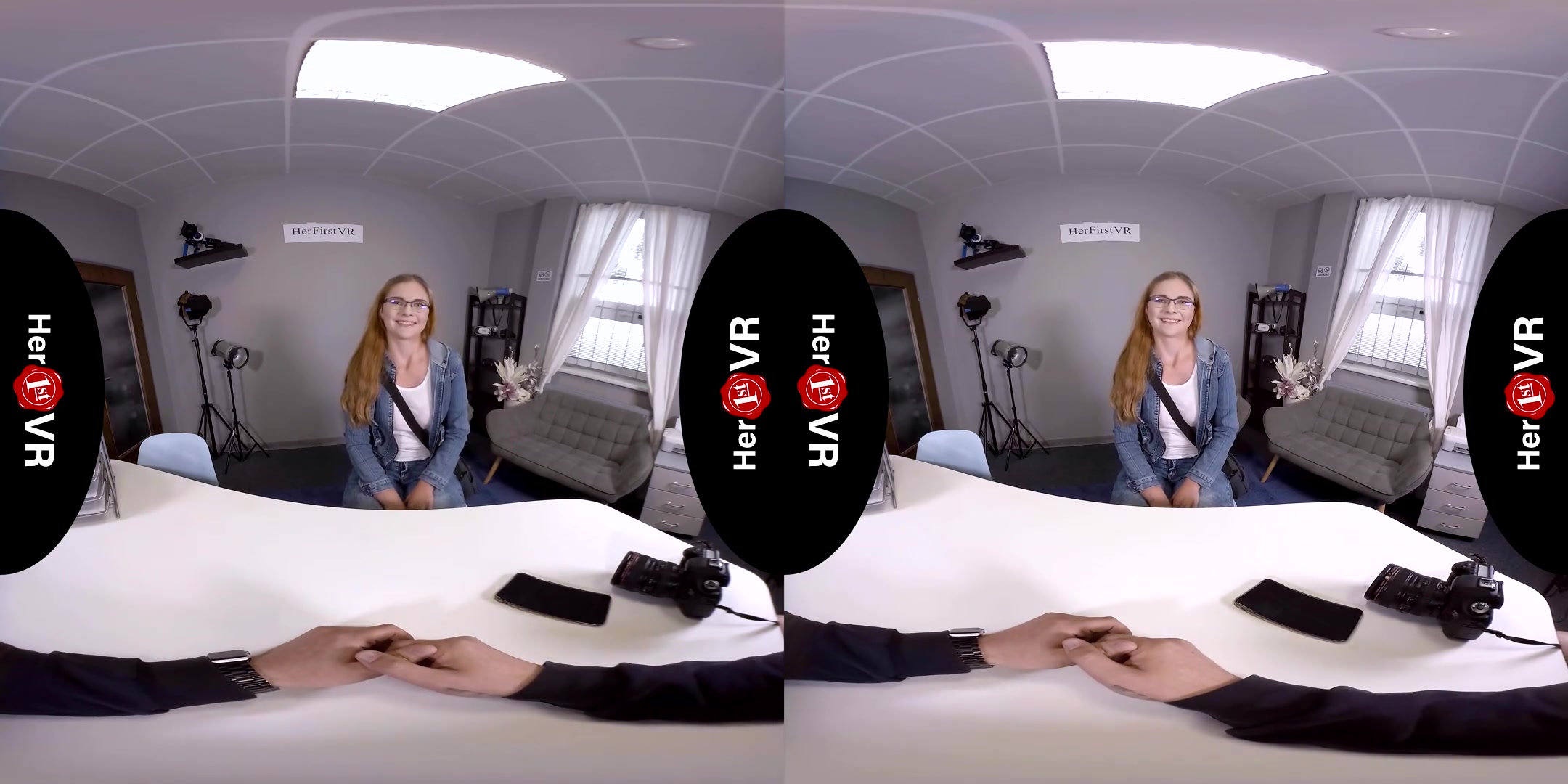 Katie - First VR Casting; Amateur MILF Solo - SexLikeReal