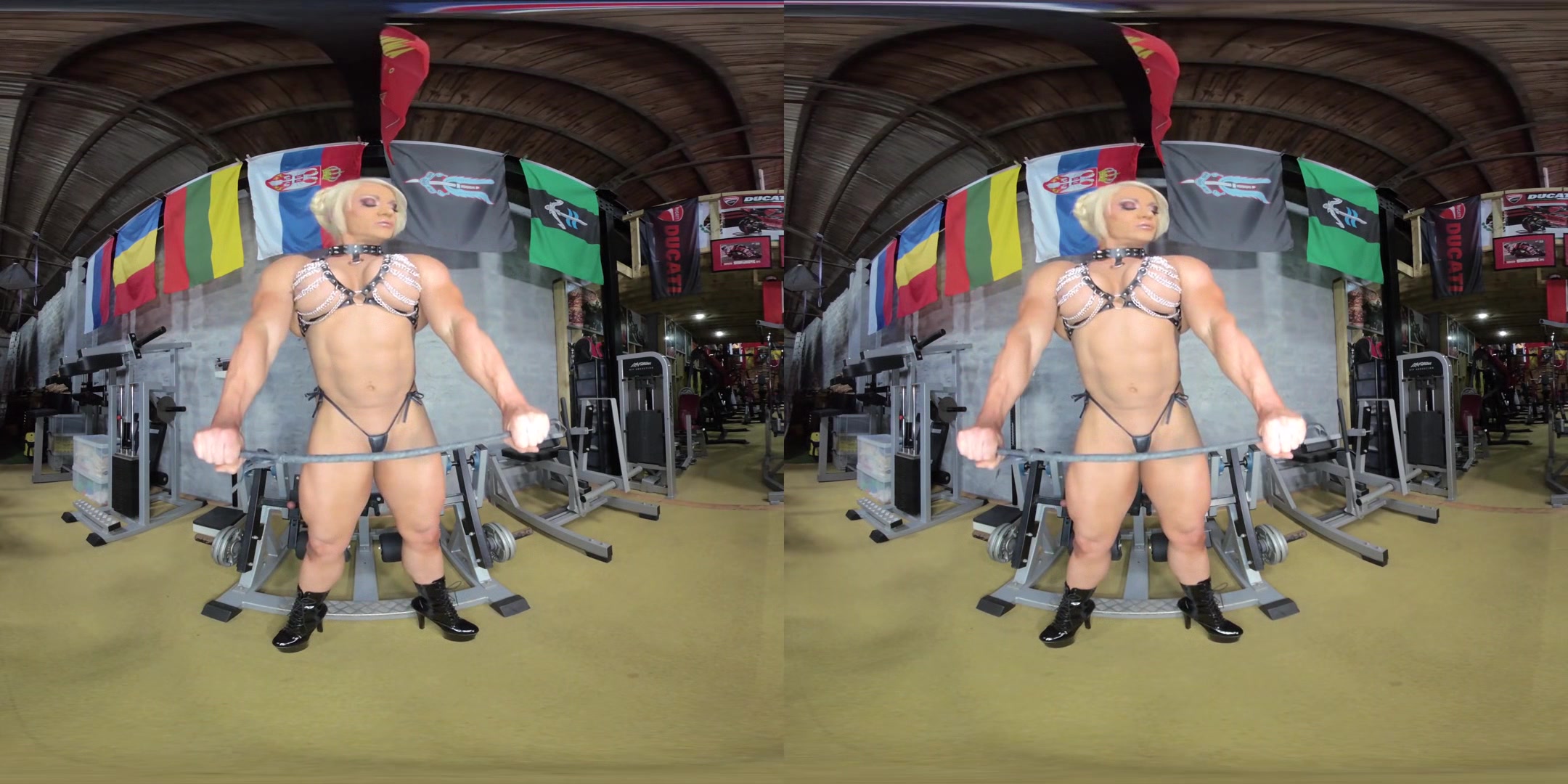 Lisa Cross - Scene 7; Big Tits Blonde Bodybuilder VR