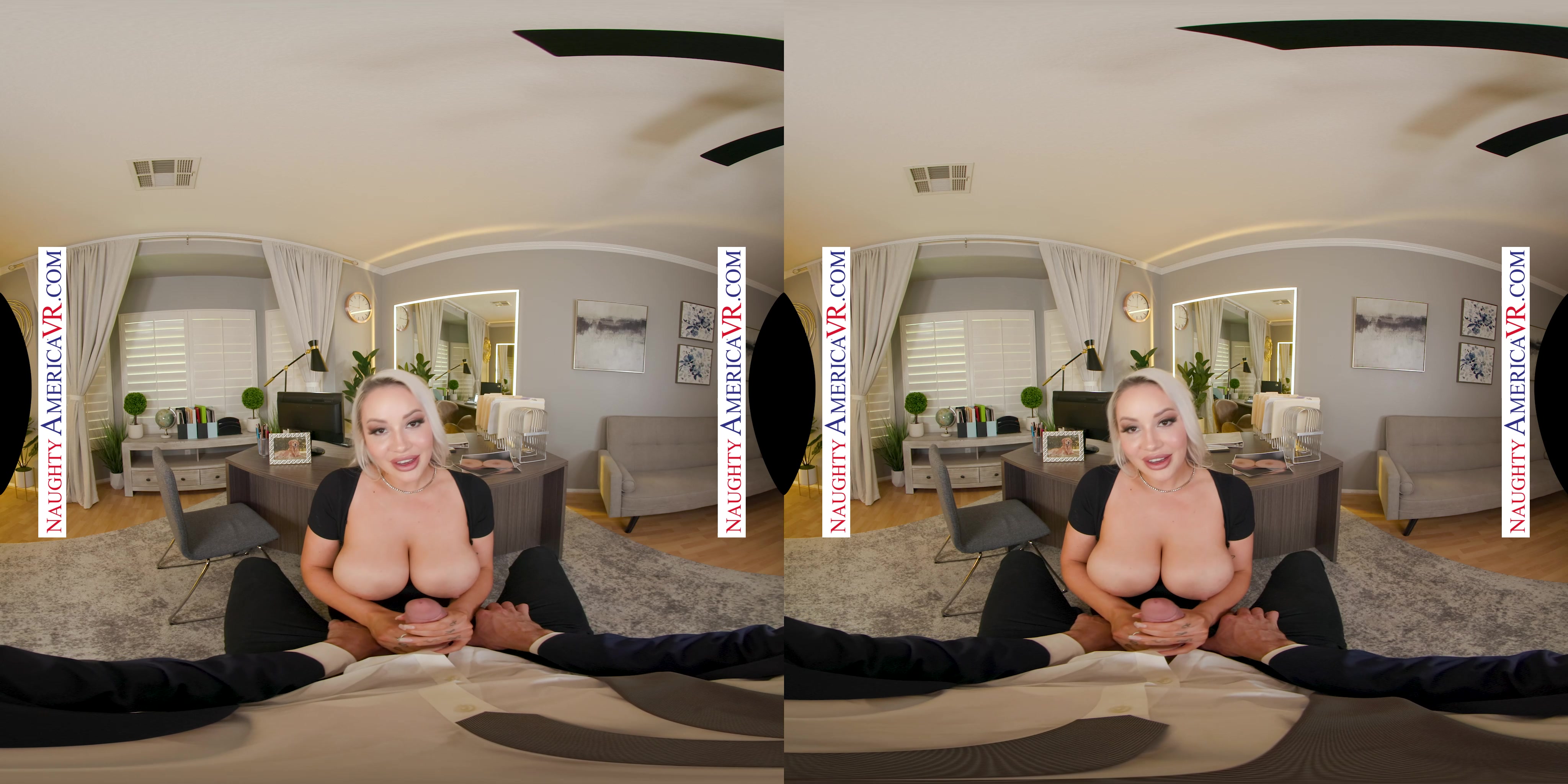 Kylie Page lets her co-worker enjoy her tits, mouth, and pussy to keep his mouth shut
