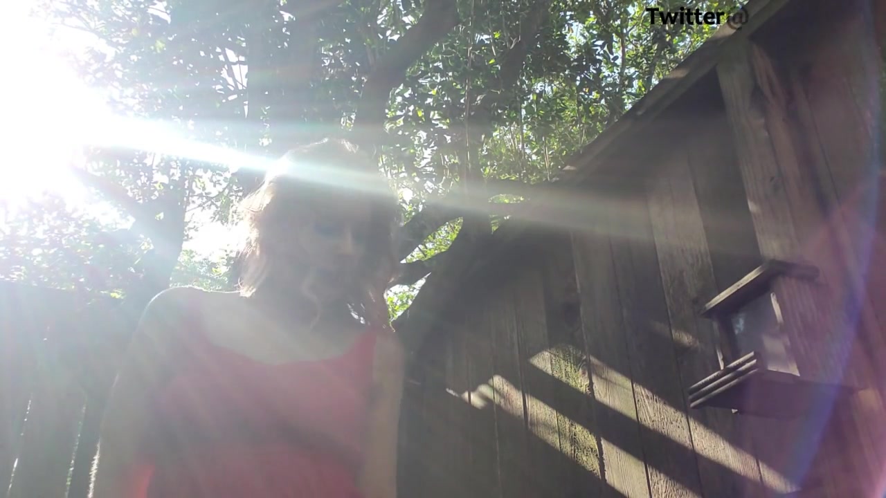 Outdoor Upskirt Pussy Spread