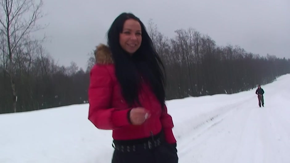 Emmy in porn outdoors video of a horny couple