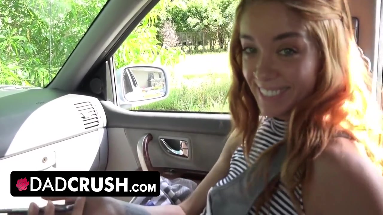 Sexy Brunette Chick Got Stucked In Window Gets Some Push And Spank From Behind - Step dad Crush