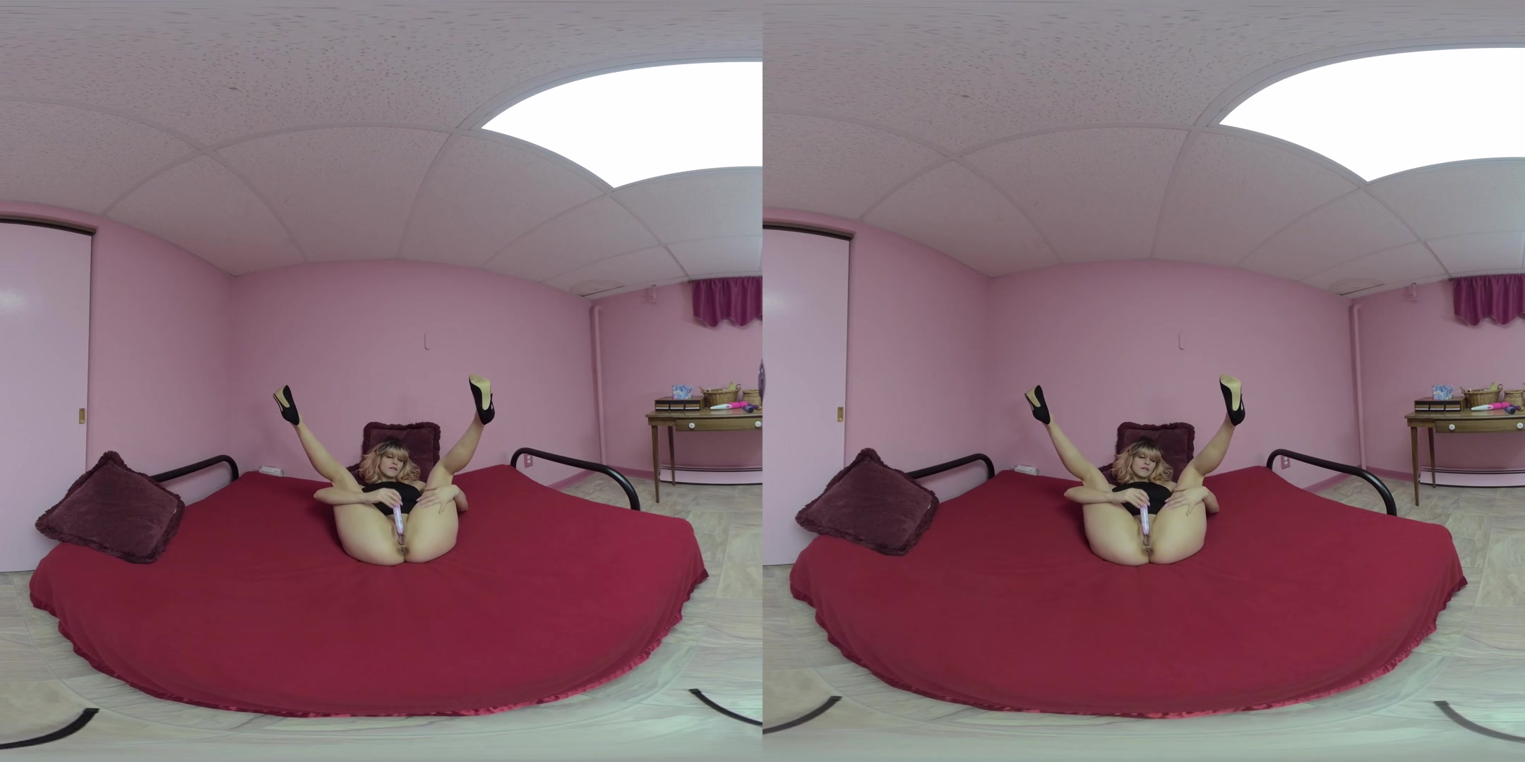 Busty Babe Ashenn Fire Lifts Her Dress To Fuck A New Toy - ChickPassVR
