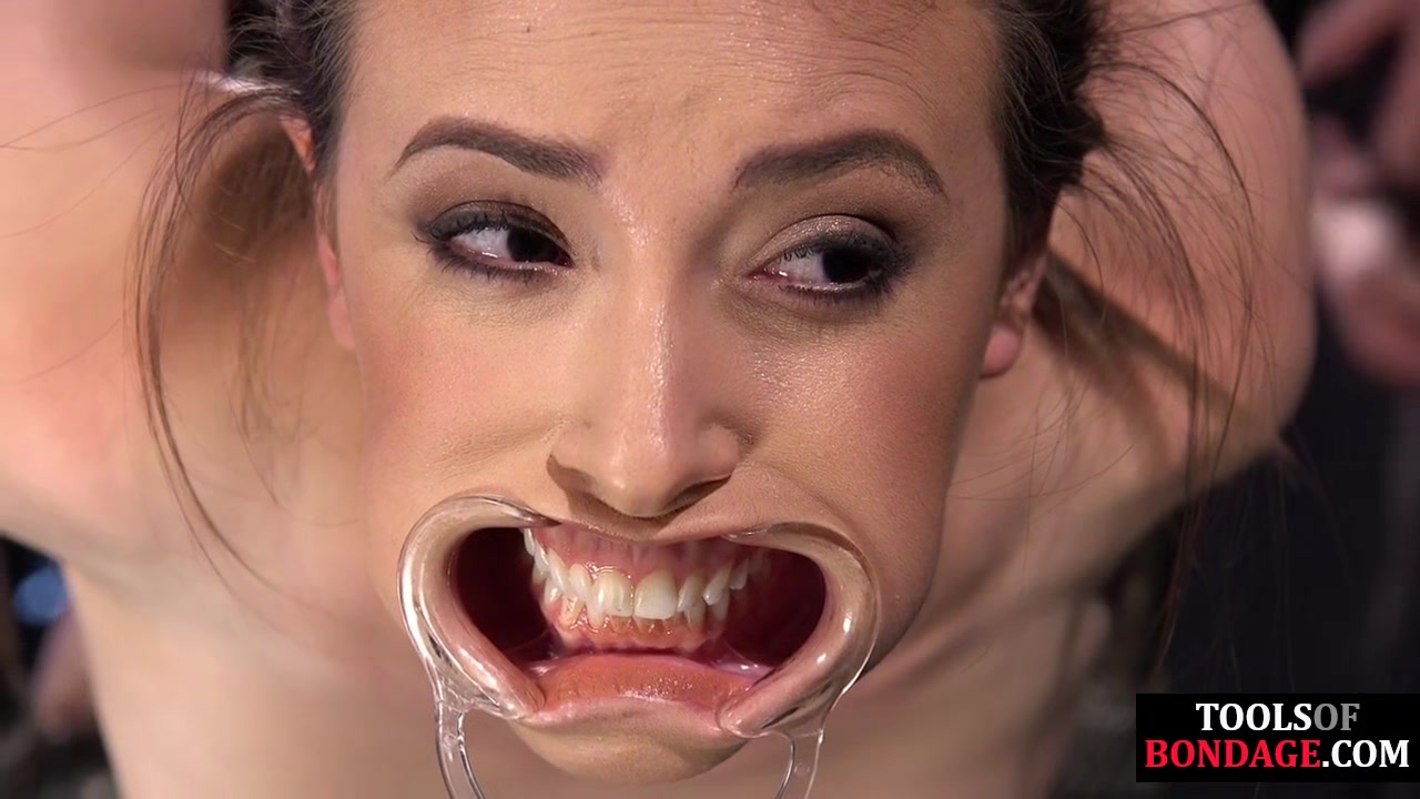 Bound bdsm subject toyed by maledom with dildo and vibrator