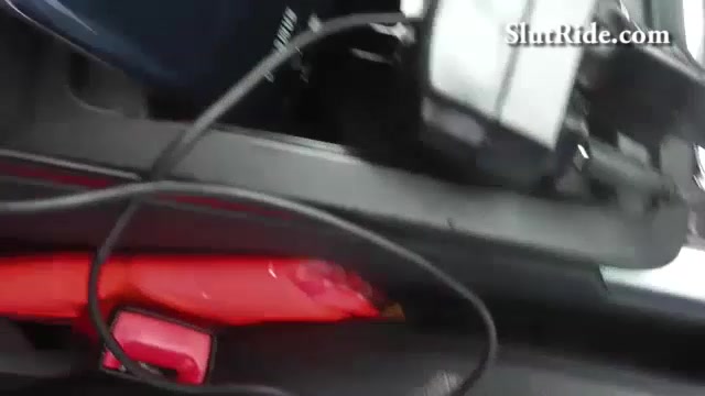 Czech 19yo student 18+ fucks her pussy with dildo in Taxi