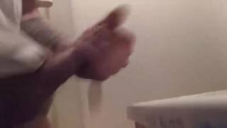 Masturbating