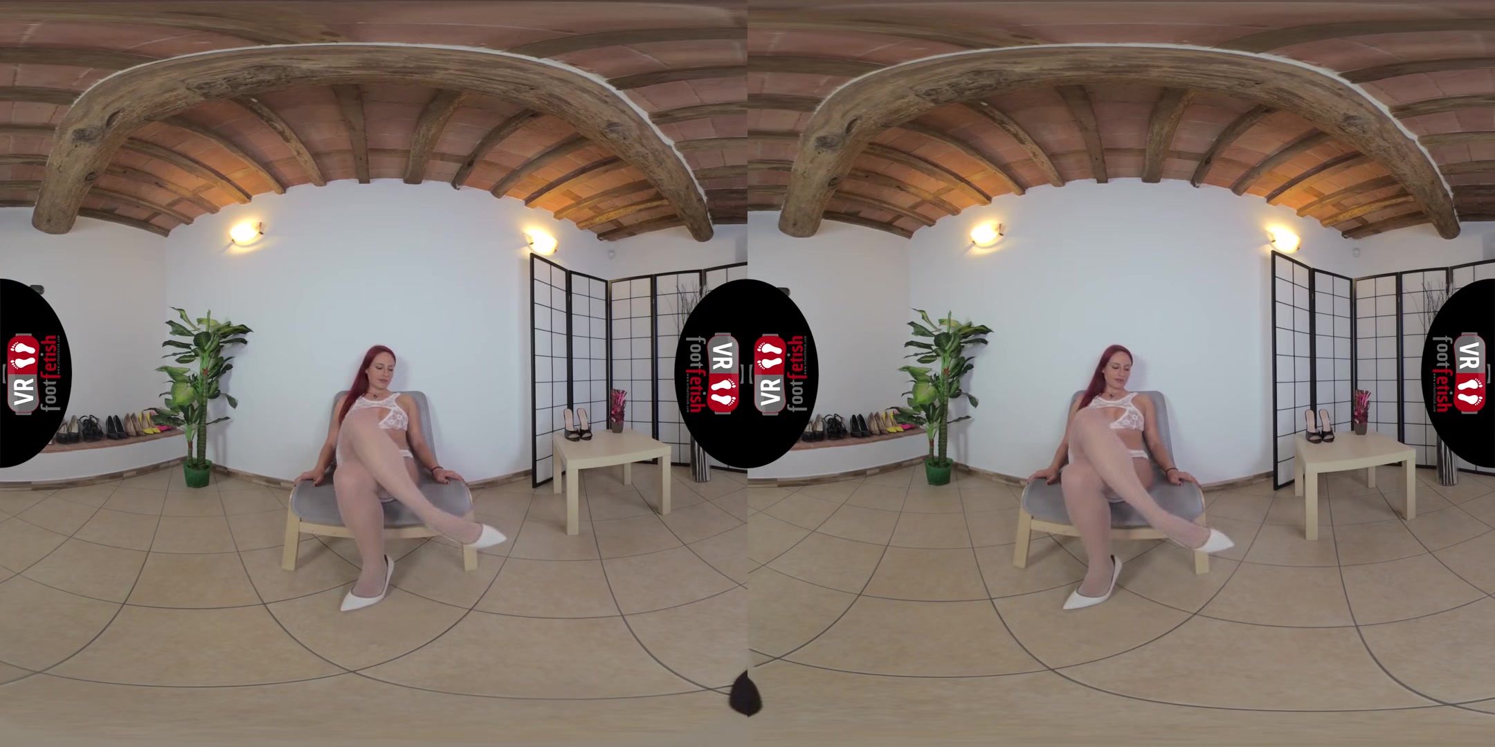 Breathtakingly gorgeous Gaia in sexy white lace lingerie; Beautiful Babe Leg and Foot Fetish