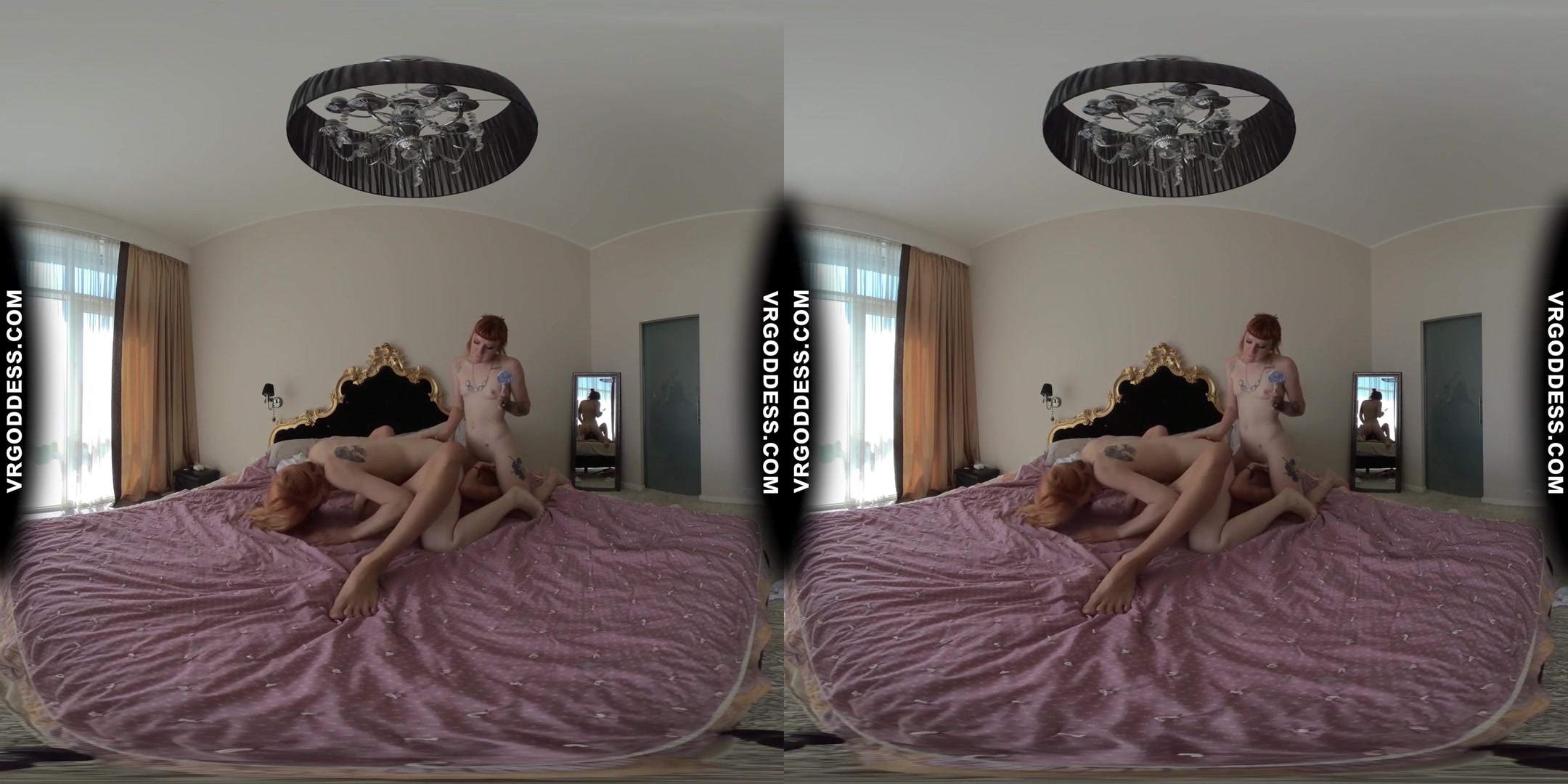 Creative Porn Camera Girl Miss Pussycat Double Ginger 3way Lesbian Candy Pussy Stuffing