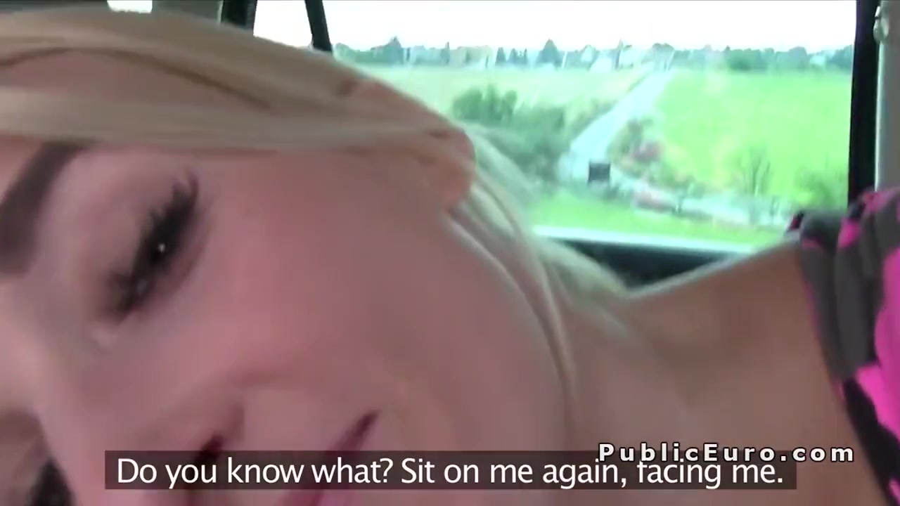 Euro Blonde Fucks In Public