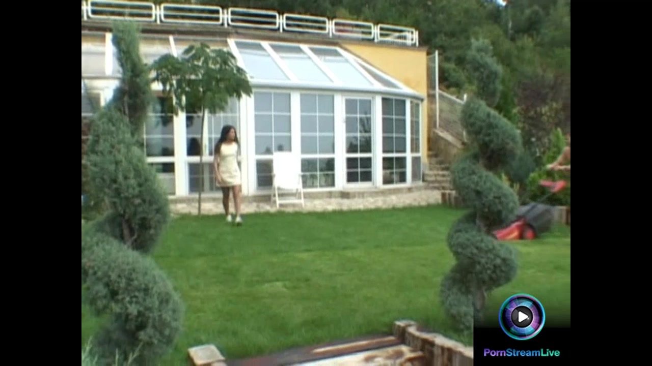 Exotic beauty Kelly finally fucked their garden boy