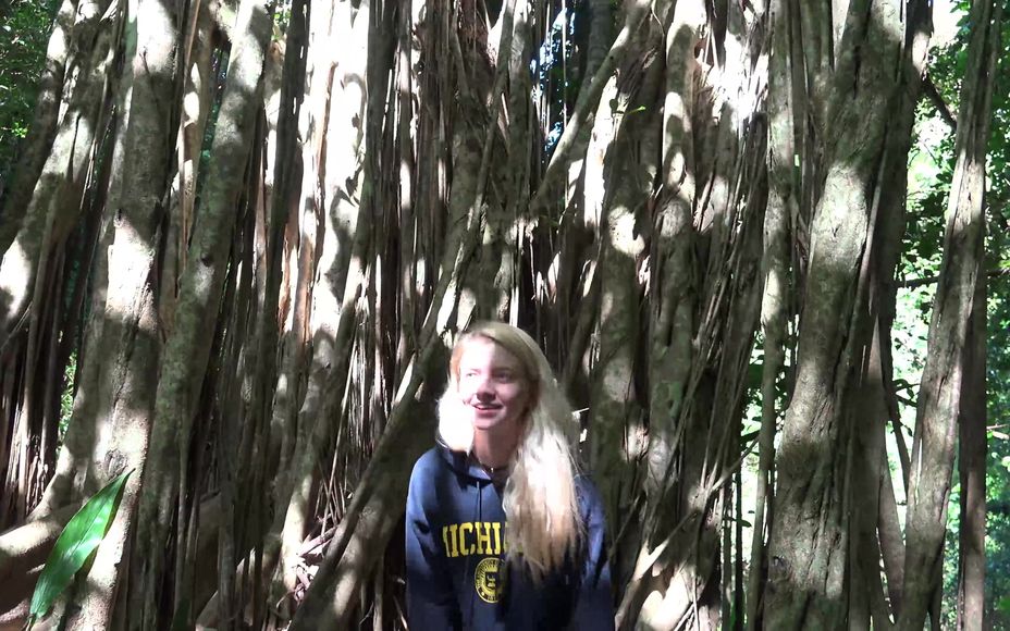 Blonde Cutie Getting Her Tight Pussy Fucked In The Forest
