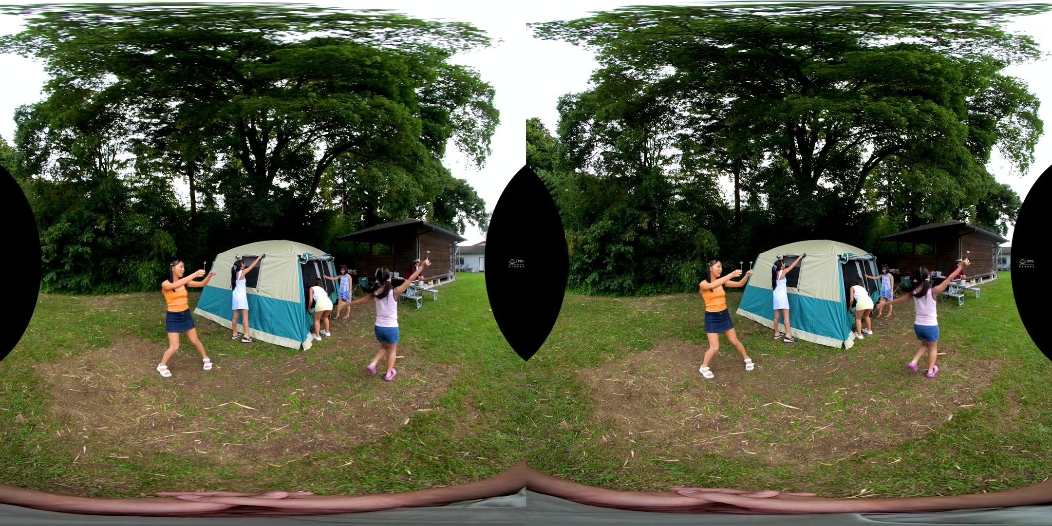 Outdoor Group Sex With Tanned Students At Nature School