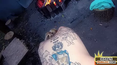 Public Euro amateur tattooed babe fucked outdoor by sex date