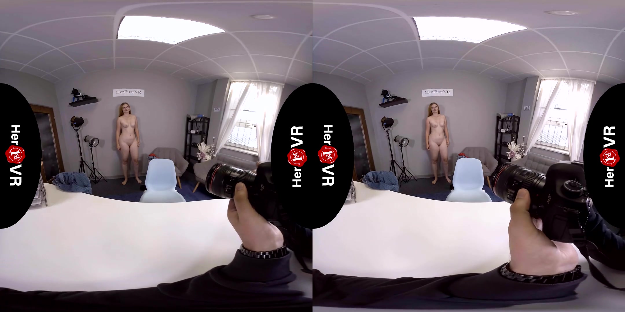 Katie - First VR Casting; Amateur MILF Solo - SexLikeReal