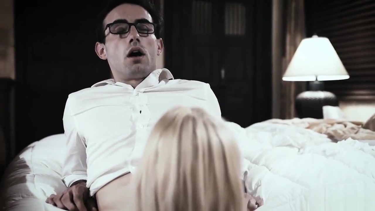 Nerdy stepbrother fucked by his new slutty stepsister