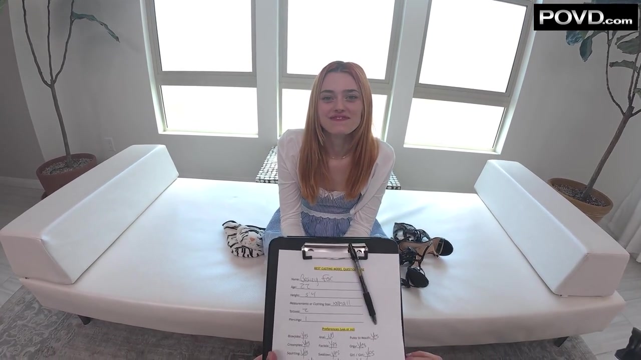 Gracey Fox & Brad Sterling in Dildo Tease Casting - POVD