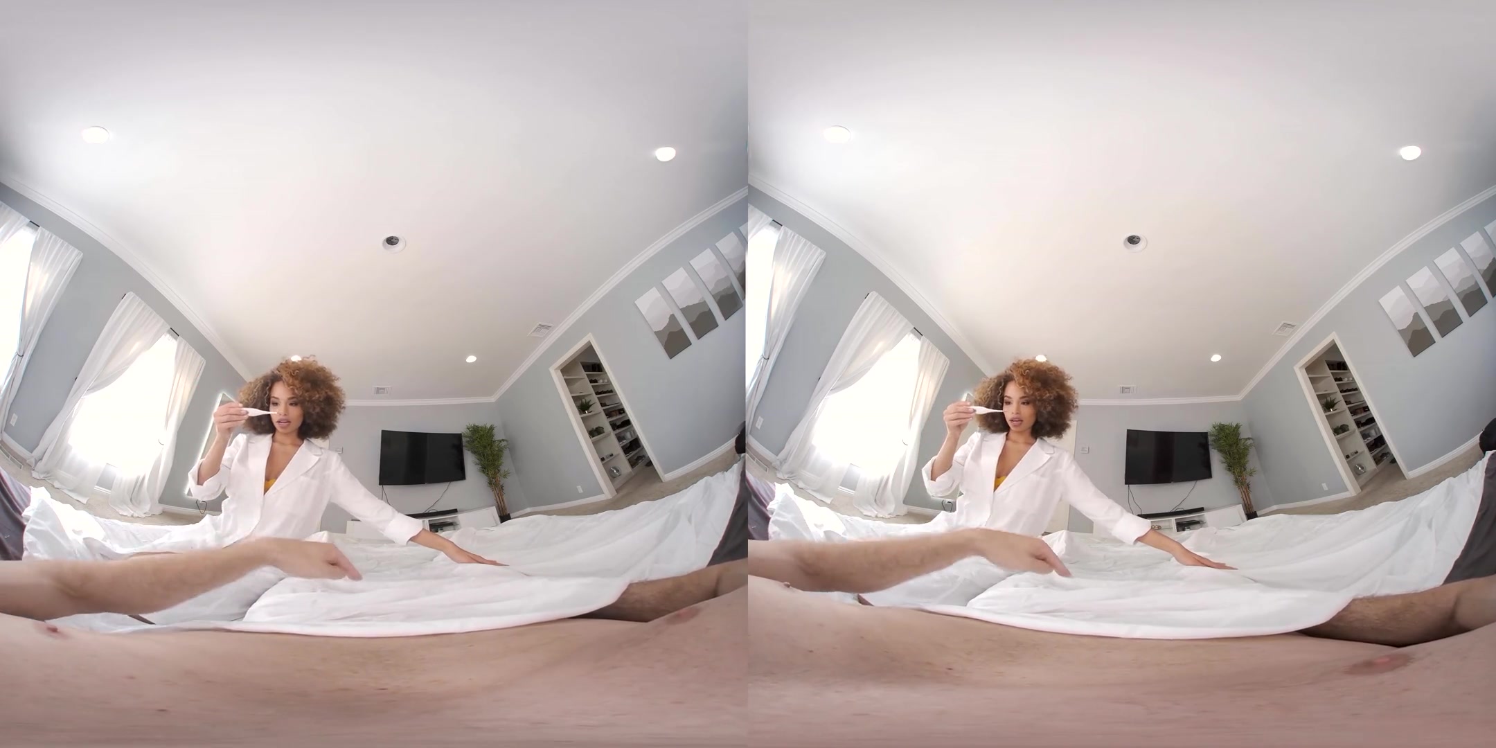 A Very Special Treatment - Interracial Sex with an Athletic Porn Star