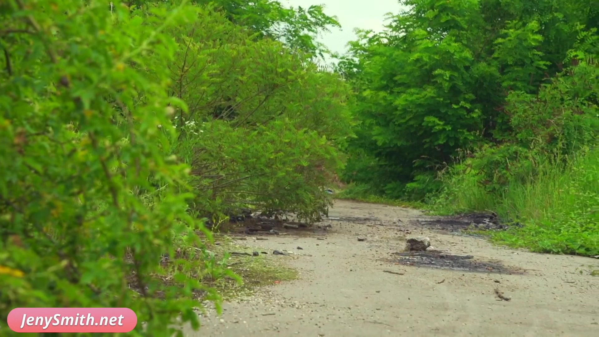 Stealth Mission. Jeny Smith enters an abandoned building naked