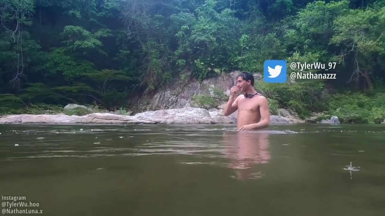 Public Outdoor Fuck, Lover Boy Latino Nathan Fucks Asian Boy