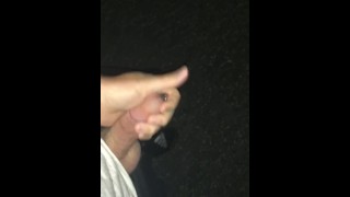 Walking down my driveway and street with my hard cock out.