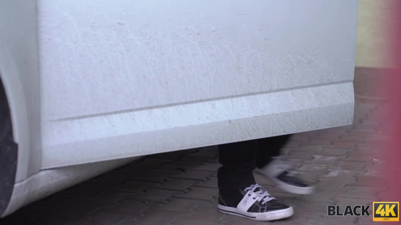 BLACK4K. Huge dick of black driver makes sweet girl moan of pleasure