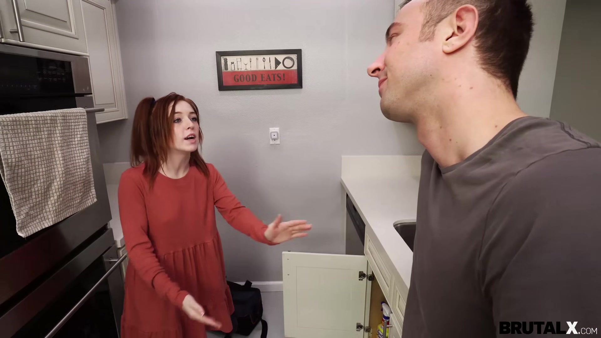 X - Madi Collins - Redhead gets brute-fuck lesson