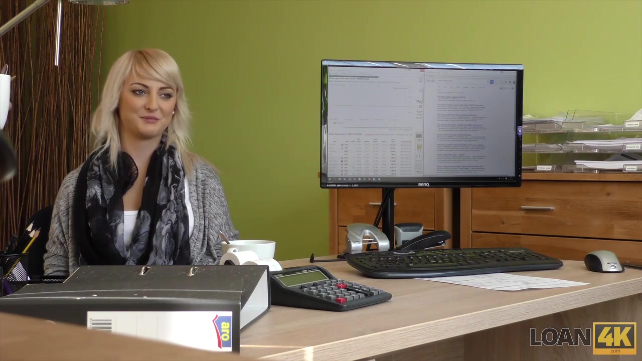 LOAN4K. Blonde miss passes the most pleasurable casting in her life
